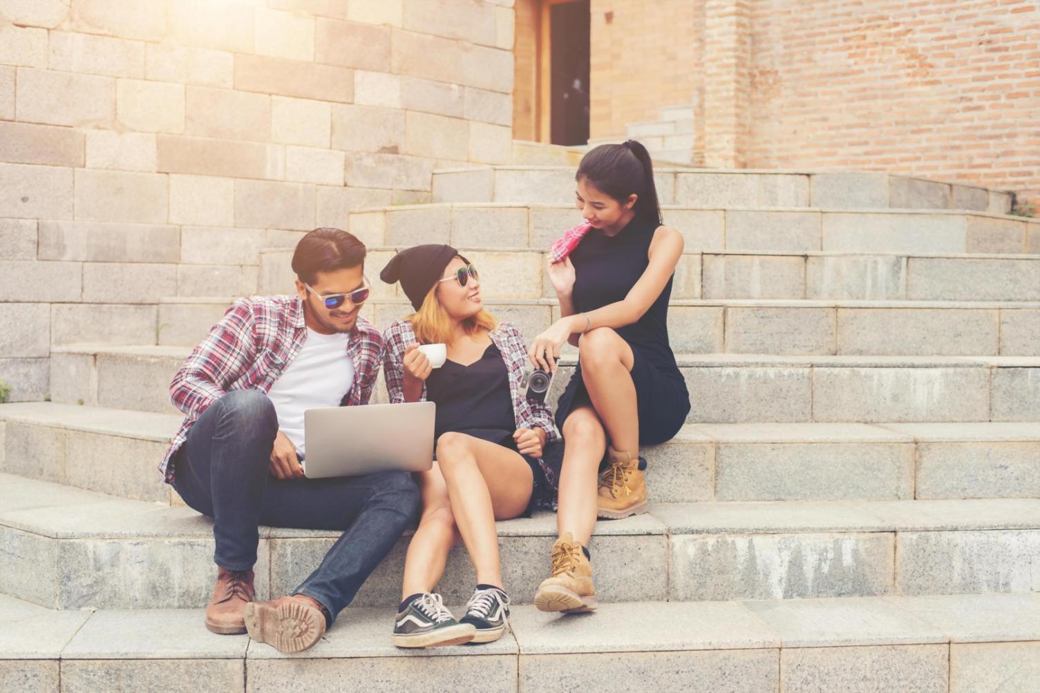 Workshop session showing group collaboration on budget forecasting exercises